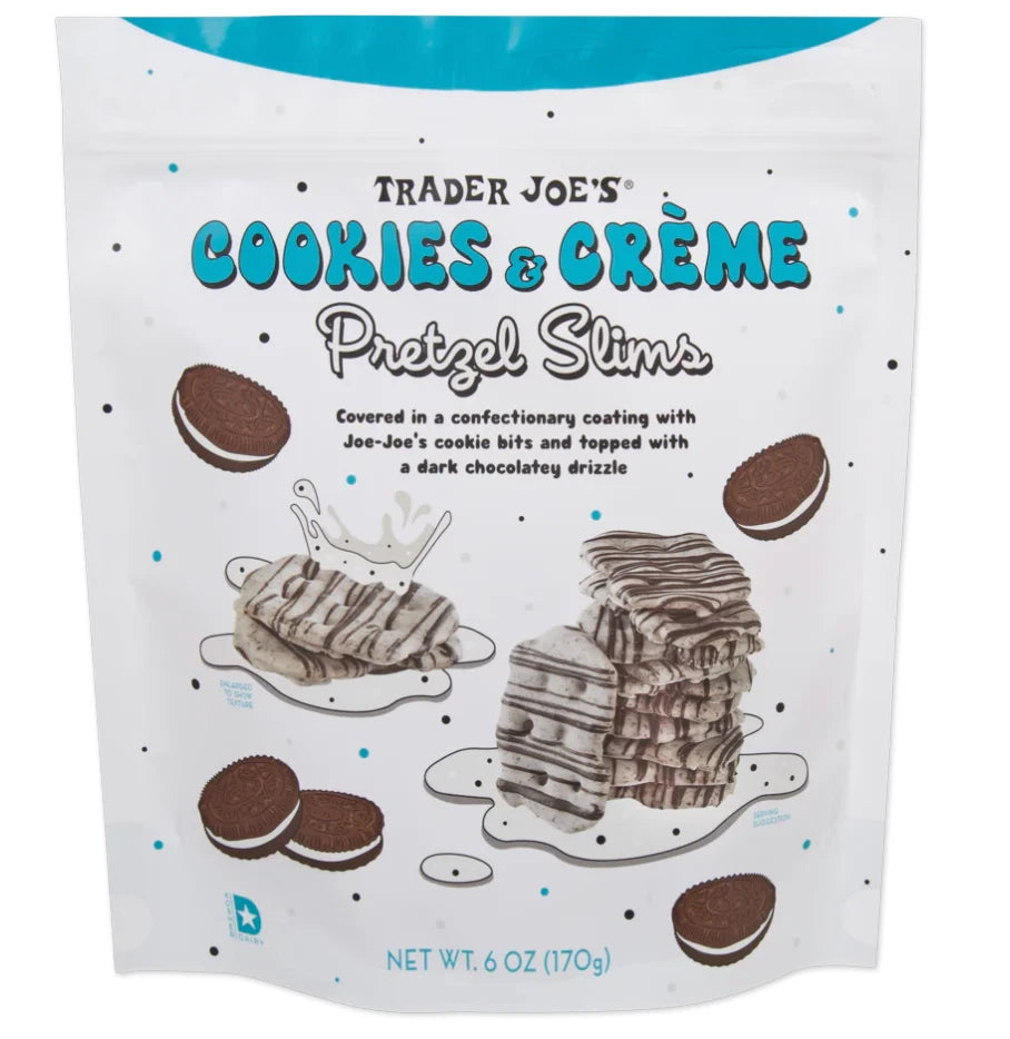 Trader Joes Cookies & Crème Pretzel Slims