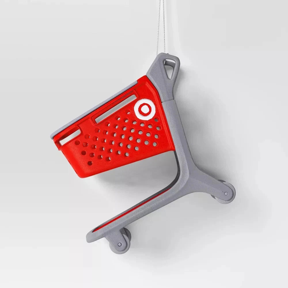 Target Shopping Cart 4" Christmas Ornaments Plastic