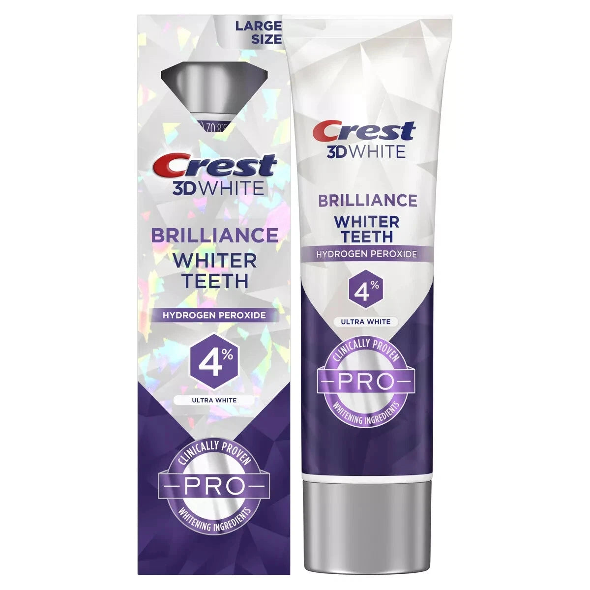 Crest 3D White Brilliance Pro Ultra White Toothpaste 107g