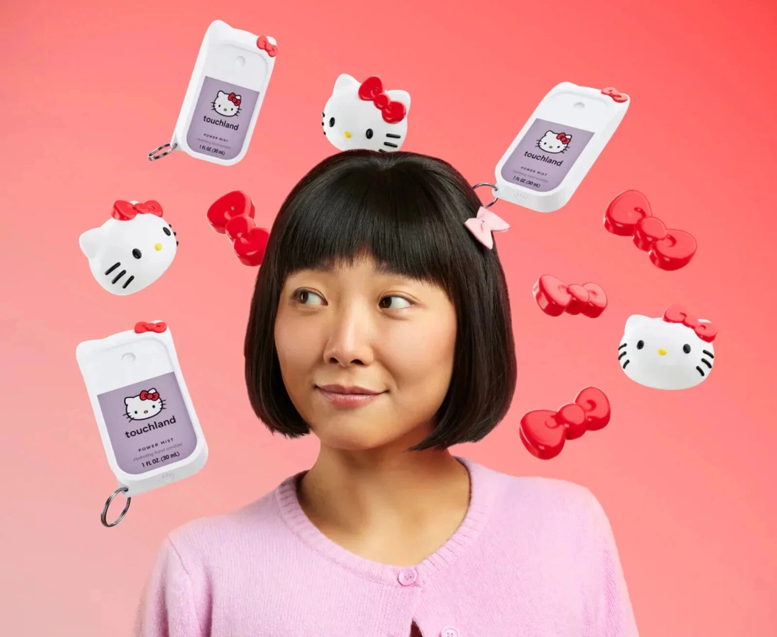 Touchland Power Mist Hydrating Hand Sanitiser - Touchland x Hello Kitty Set