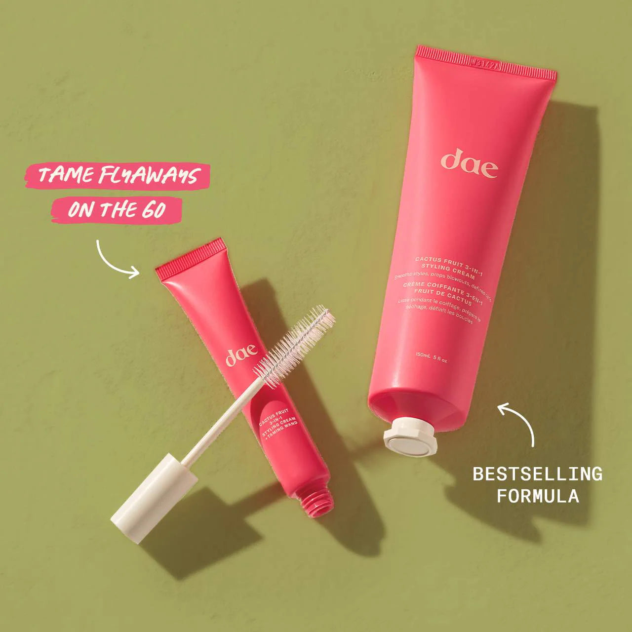Dae Signature Citrus Scent Cactus Fruit 3-in-1 Styling Cream with Taming Wand