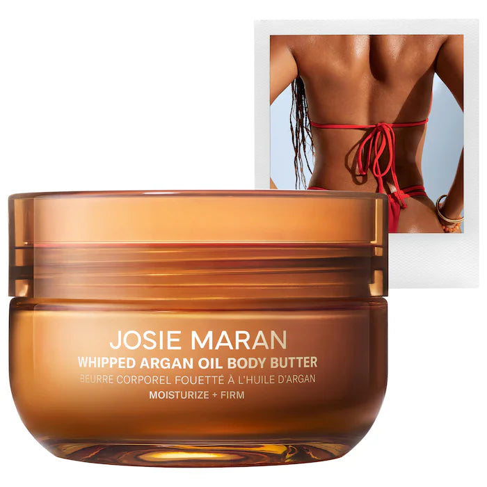 JOSIE MARAN - Golden Hour (Amber, White Musk) - Whipped Argan Oil Firming Body Butter - 6oz