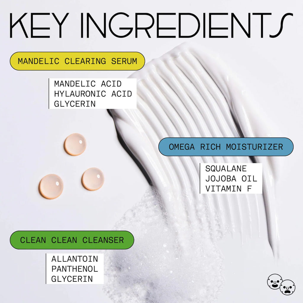 Sofie Pavitt Face The Skin School Set Cleanse, Treat & Hydrate Mini Set