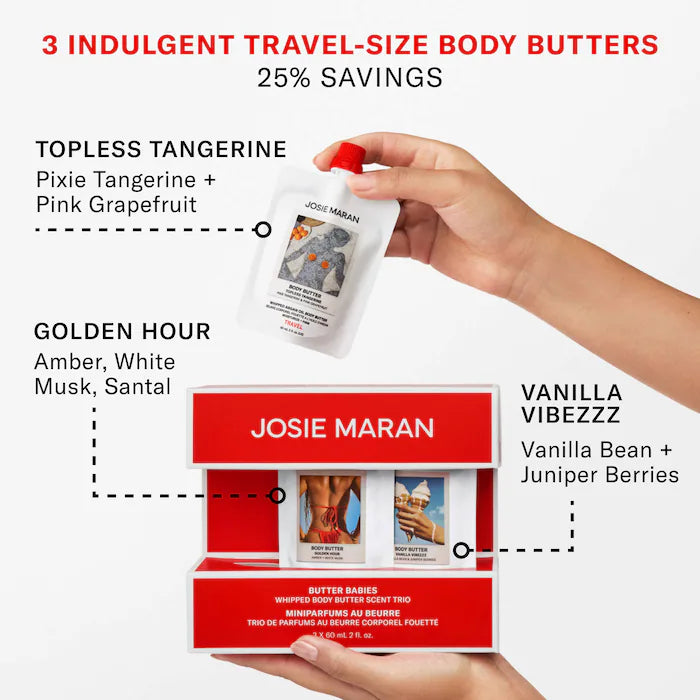 JOSIE MARAN - Butter Babies 3-Piece Body Butter Minis Kit