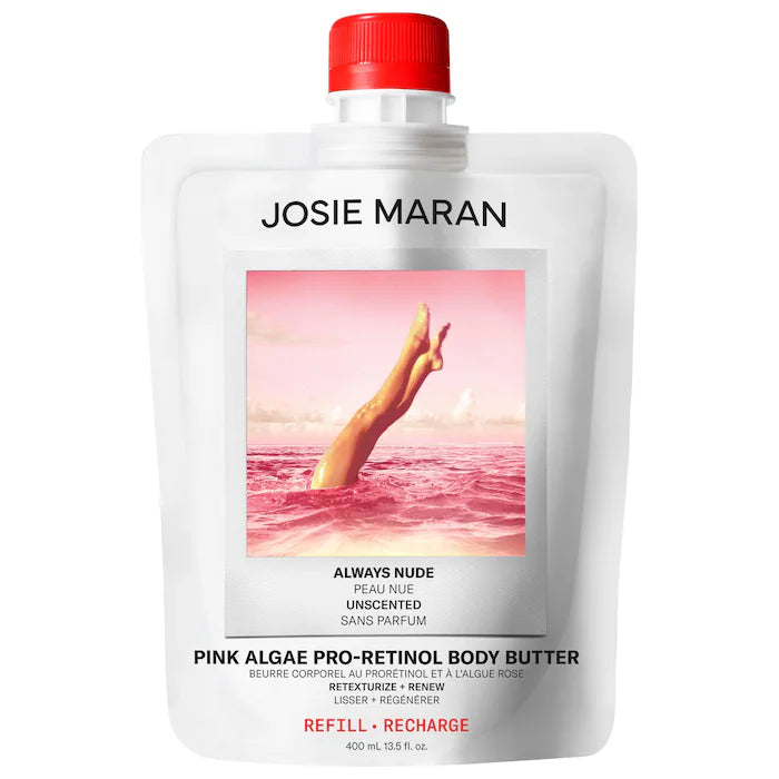 JOSIE MARAN  Pink Algae Pro-Retinol Body Butter for Anti-Aging and KP - 400ml