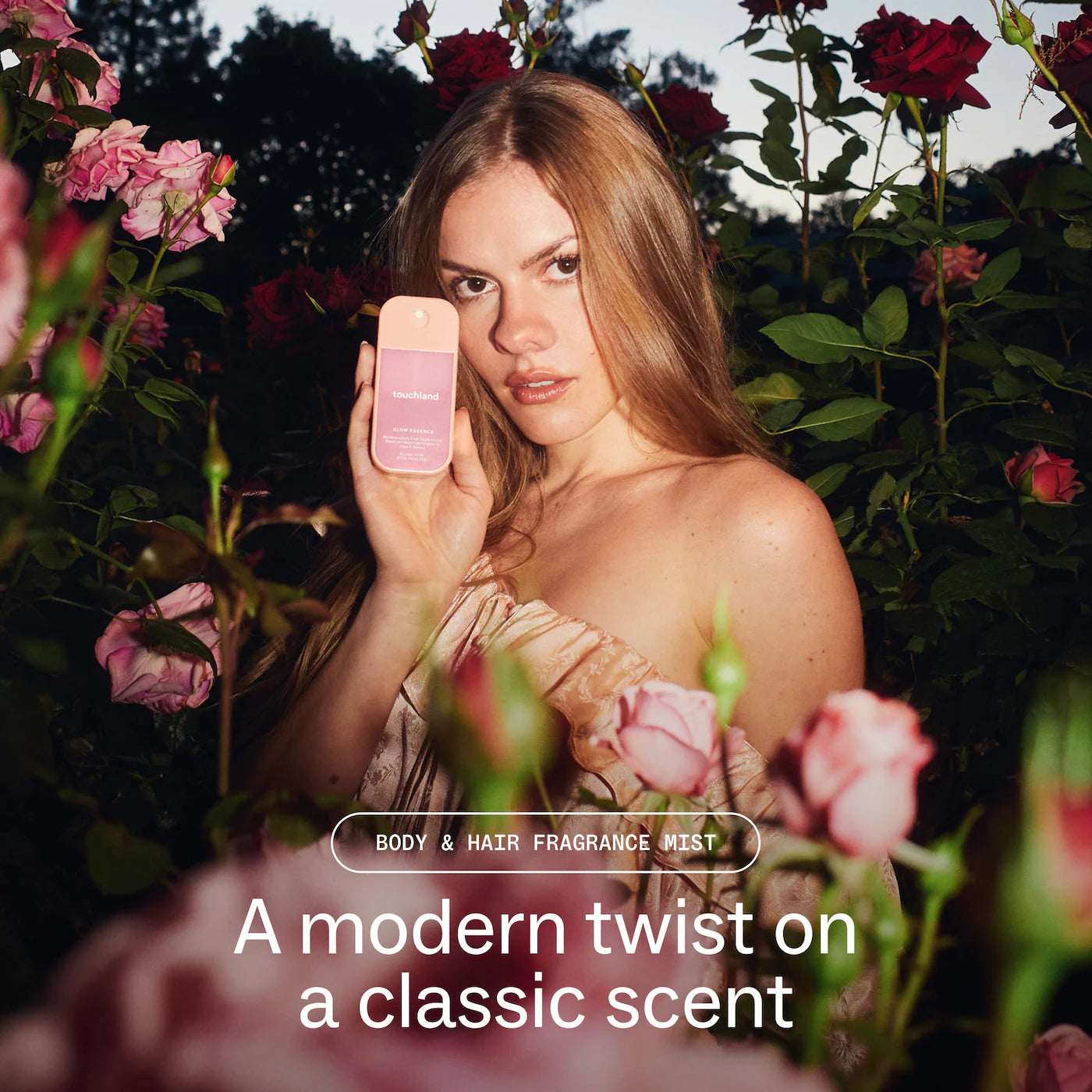 Touchland Blush Rose Glow Essence Body & Hair Fragrance Mist