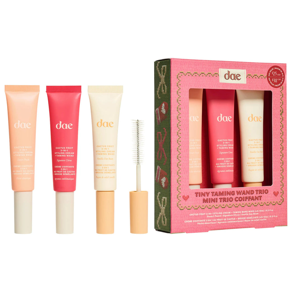 Dae Cactus Fruit 3 In 1 Styling Cream Taming Wand Trio Set