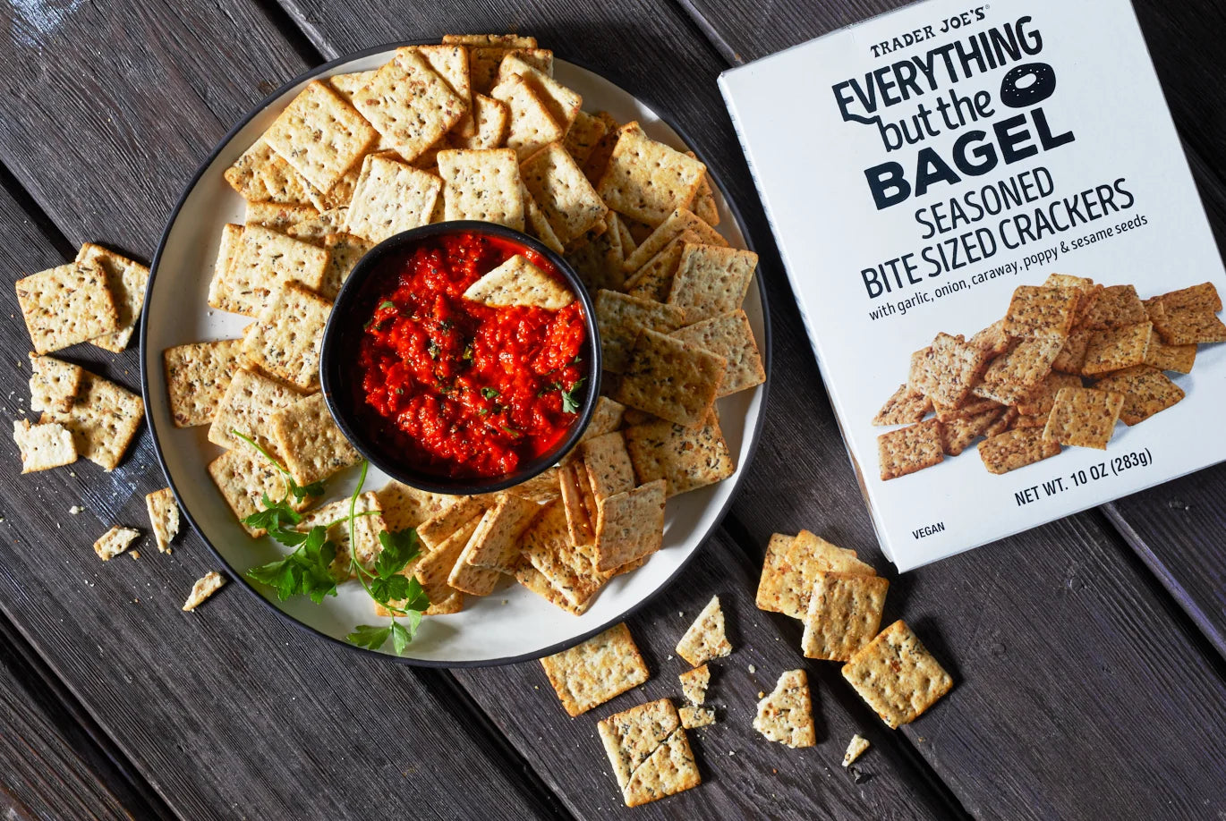 Trader Joe's Everything But The Bagel Seasoned Crackers